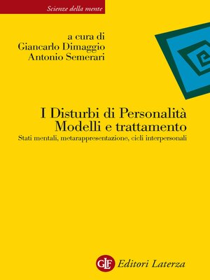 cover image of I Disturbi di Personalità. Modelli e trattamento